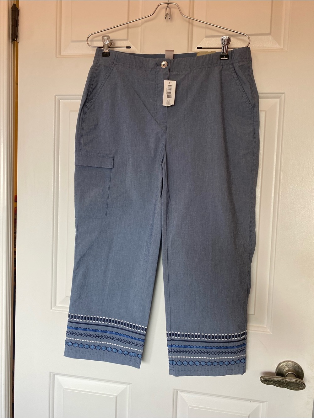 Chico's Denim-Style Blue Fitigues Capri